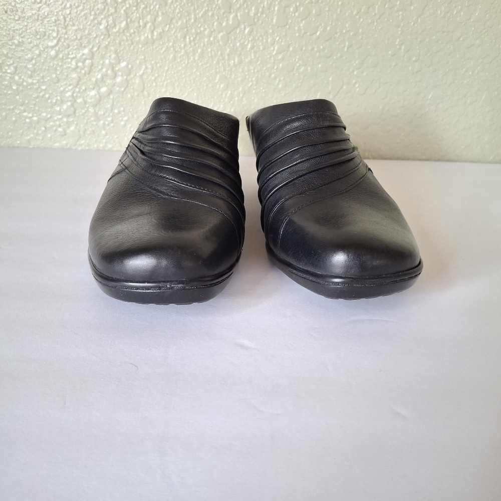 Leather Mule Michelle D Steffen Slip on Heel 7 - Picture 3 of 9